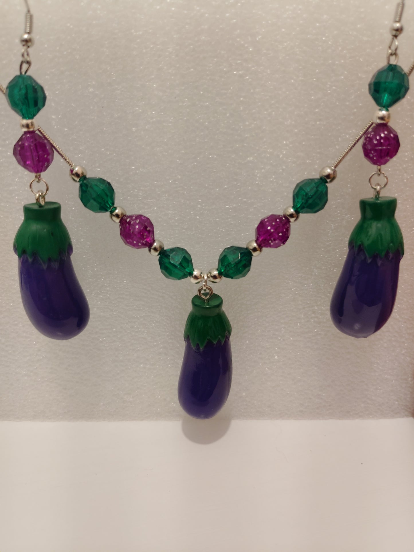Eggplant Necklace Set