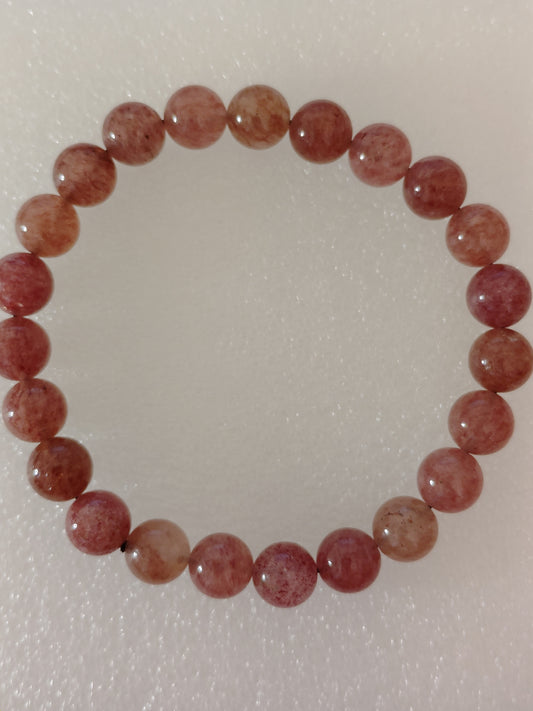 Strawberry Quartz Bracelet