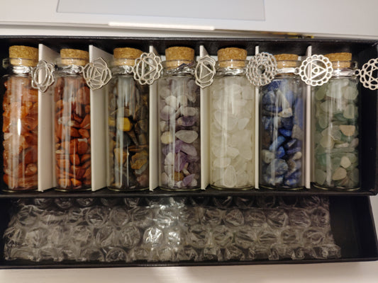 7 Chakra Crystal Mini Bottles