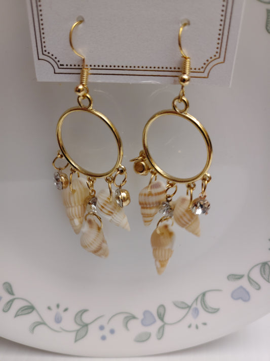 Synthetic Shell Earrings