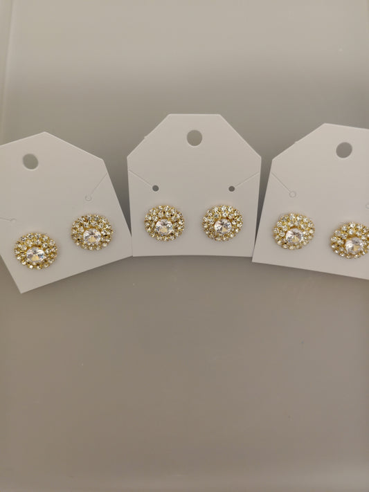 Round Cubic Zirconia Earrings